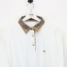 Load image into Gallery viewer, Womens BURBERRY 00s Polo Shirt White | XL
