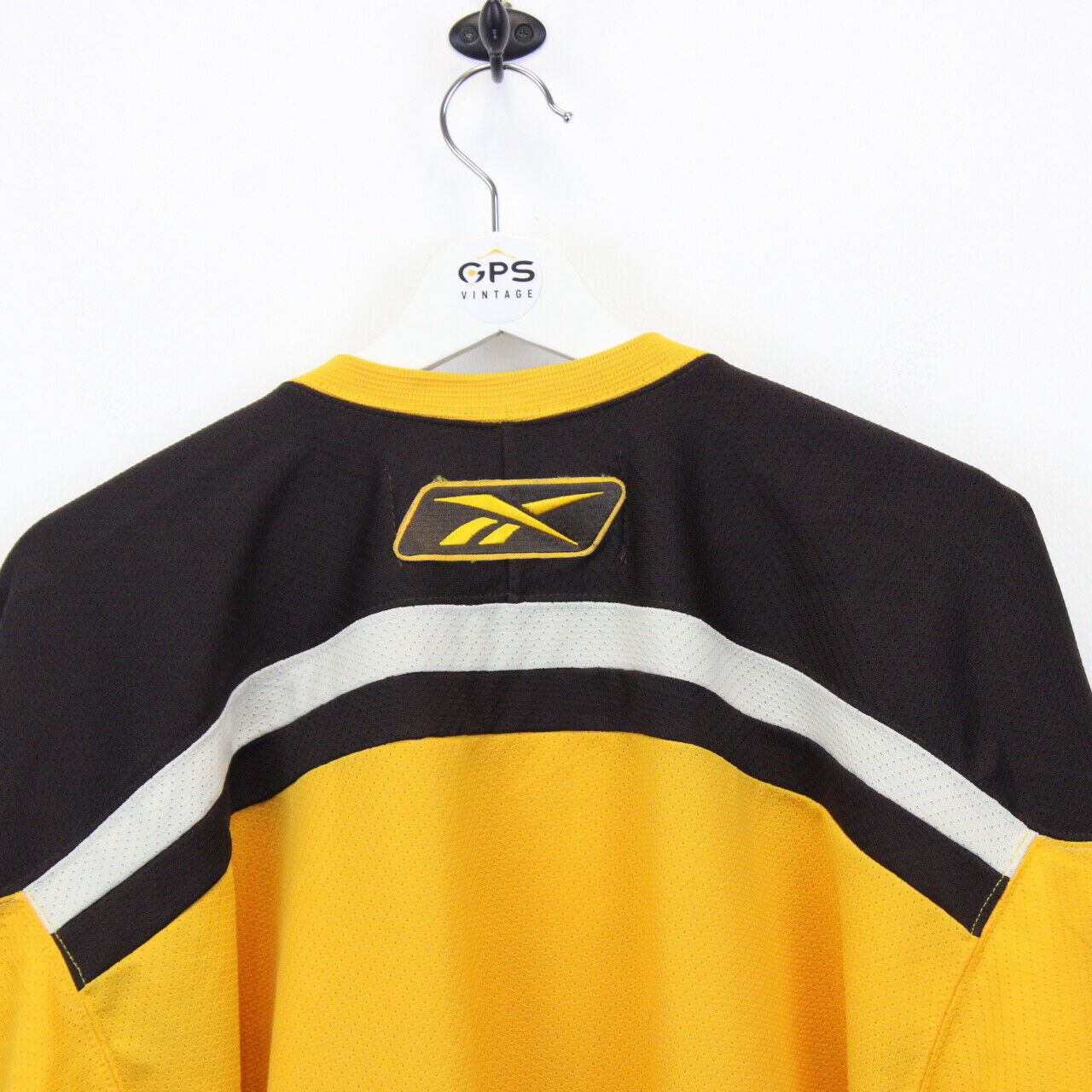 NHL REEBOK 00s Boston BRUINS Jersey Yellow | XL