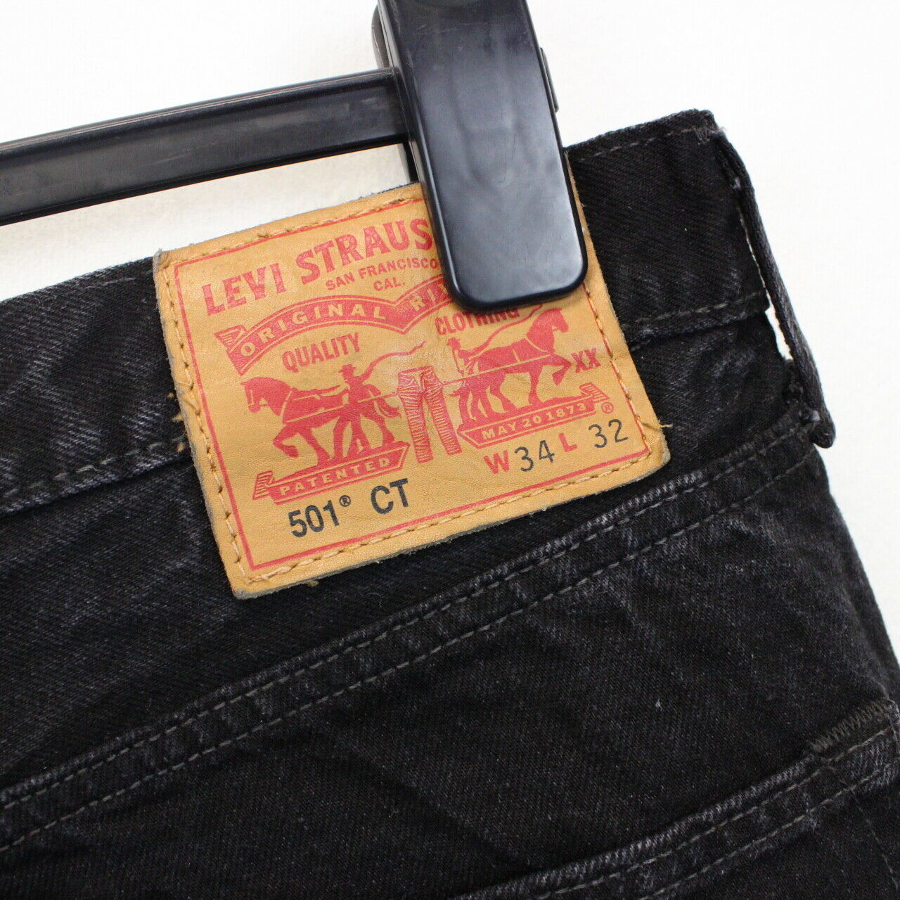 LEVIS 501 CT Jeans Black Charcoal | W34 L32 – GPS Vintage