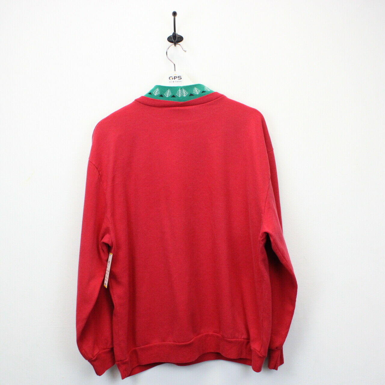 Womens 90s Christmas Sweatshirt Red | XL