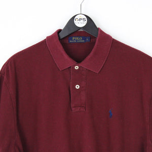 Mens RALPH LAUREN Polo Shirt Red | Large