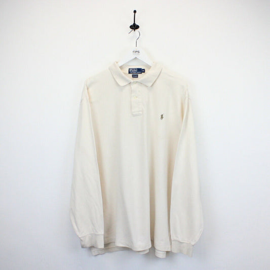 RALPH LAUREN Polo Shirt Cream | XL