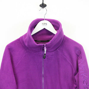 Womens CALVIN KLEIN Fleece Purple | Small