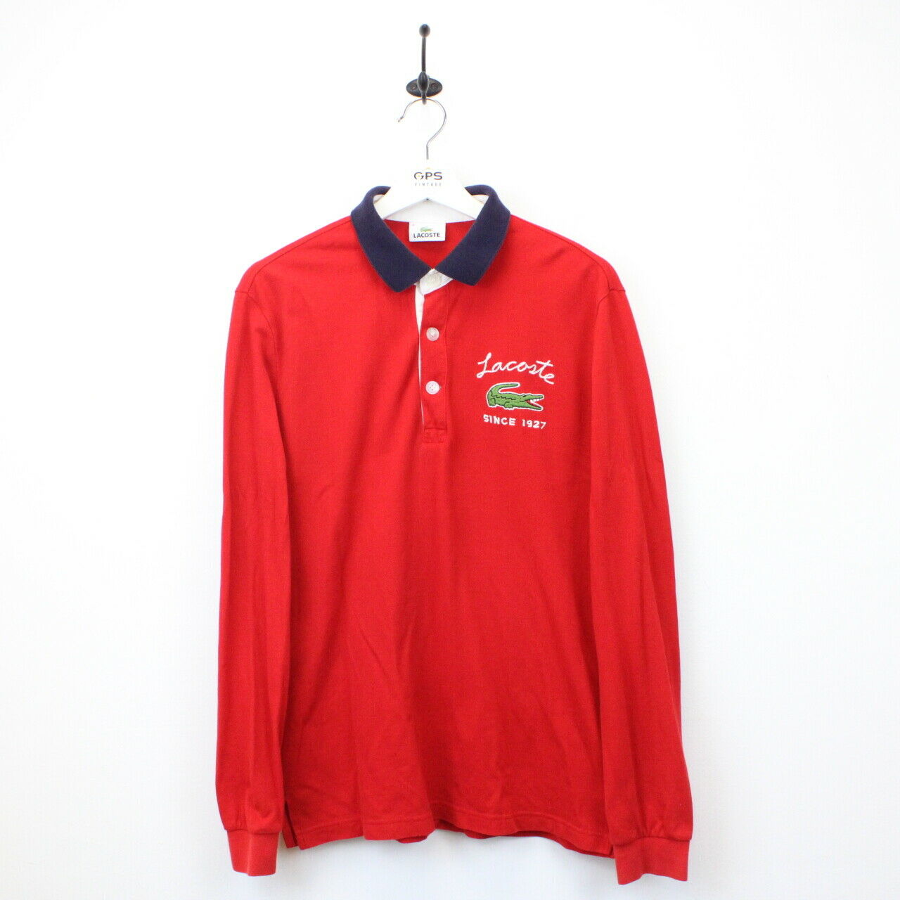 LACOSTE Rugby Polo Shirt Red | Medium