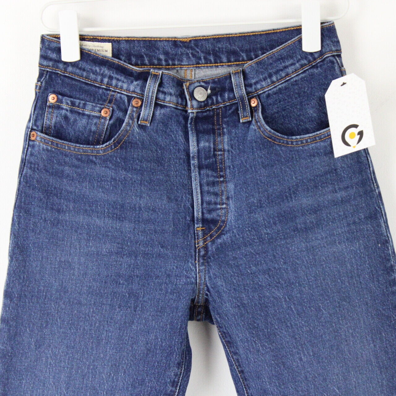 Womens LEVIS 501 Premium Jeans Mid Blue | W25 L28