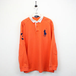 RALPH LAUREN Polo Shirt Orange | XL