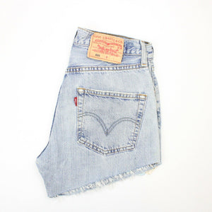 Womens LEVIS 501 Shorts Light Blue | W28