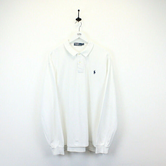 RALPH LAUREN Polo Shirt White | XL