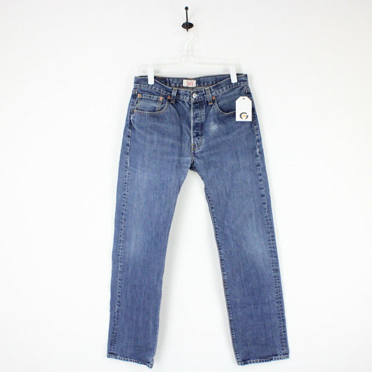 Mens LEVIS 501 Jeans Mid Blue | W33 L34