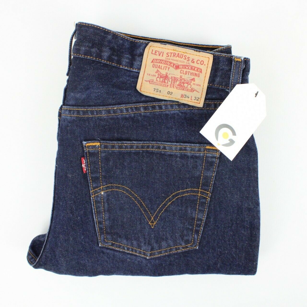 Mens LEVIS 751 Jeans Dark Blue | W34 L32