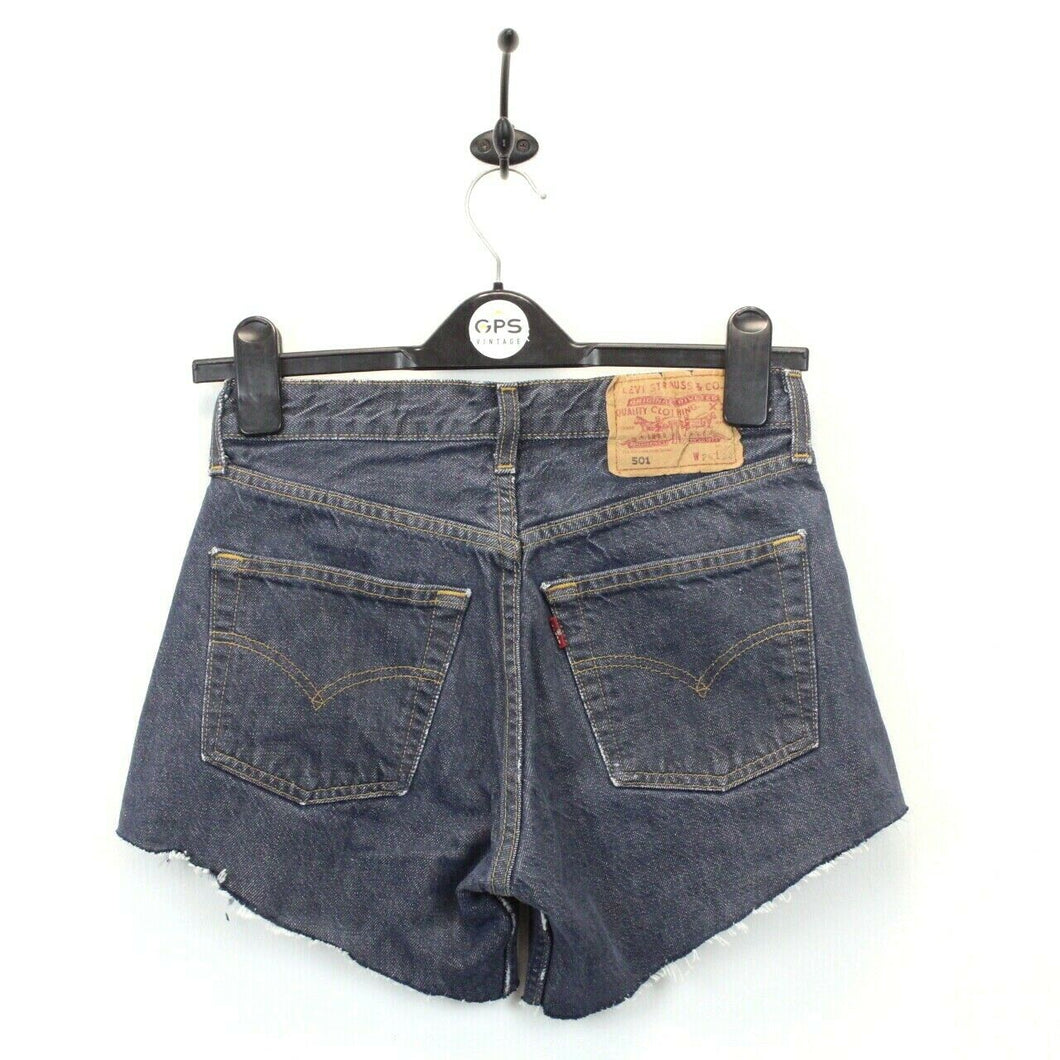 Womens LEVIS 501 Shorts Dark Blue | W26