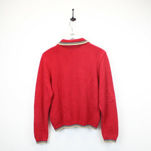 Womens BURBERRY Knit Sweatshirt Red | Small