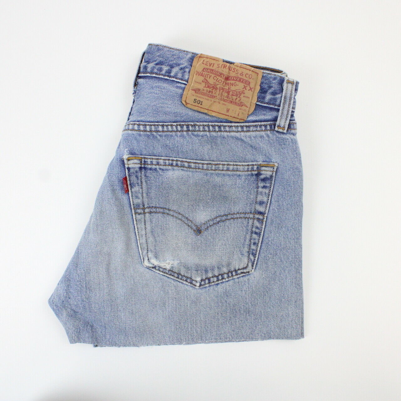 Womens LEVIS 501 Shorts Light Blue | W30