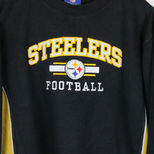 Load image into Gallery viewer, Vintage NFL REEBOK Pittsburgh STEELERS Sweatshirt Black | Medium
