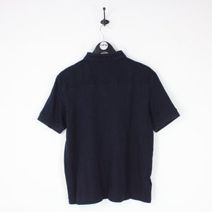 Mens FRED PERRY Polo Shirt Navy Blue | Large