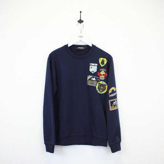 DSQUARED2 Sweatshirt Navy Blue | Medium