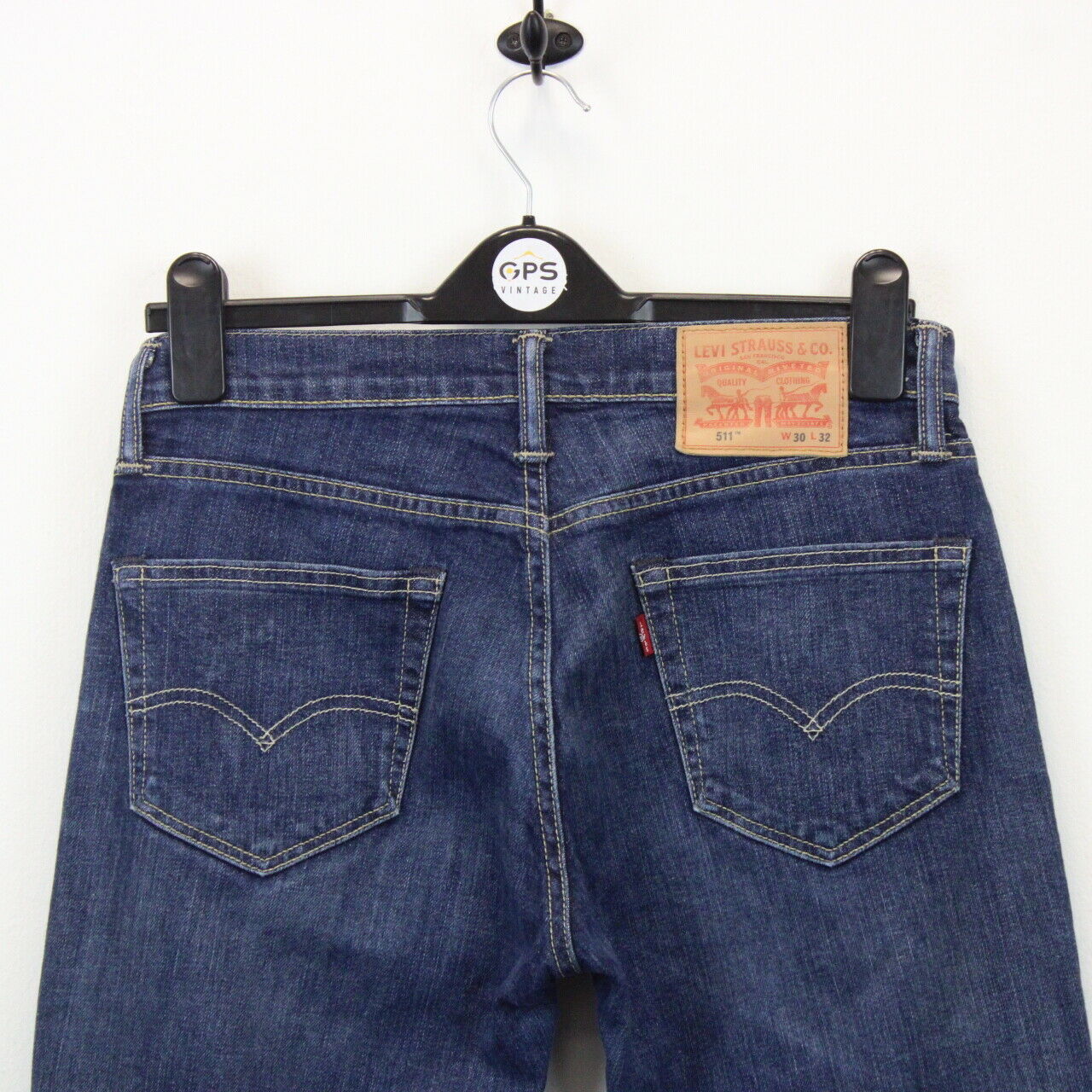 Womens LEVIS 511 Jeans Dark Blue W30 L32 GPS Vintage