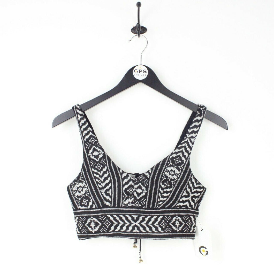 Womens Crop Top Black | XS