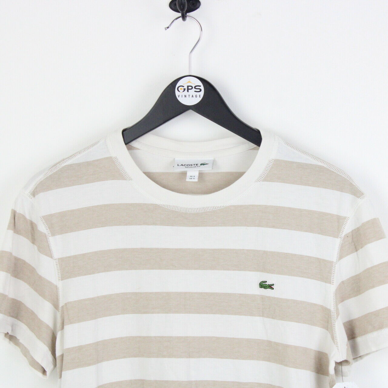 LACOSTE T-Shirt Beige | Small