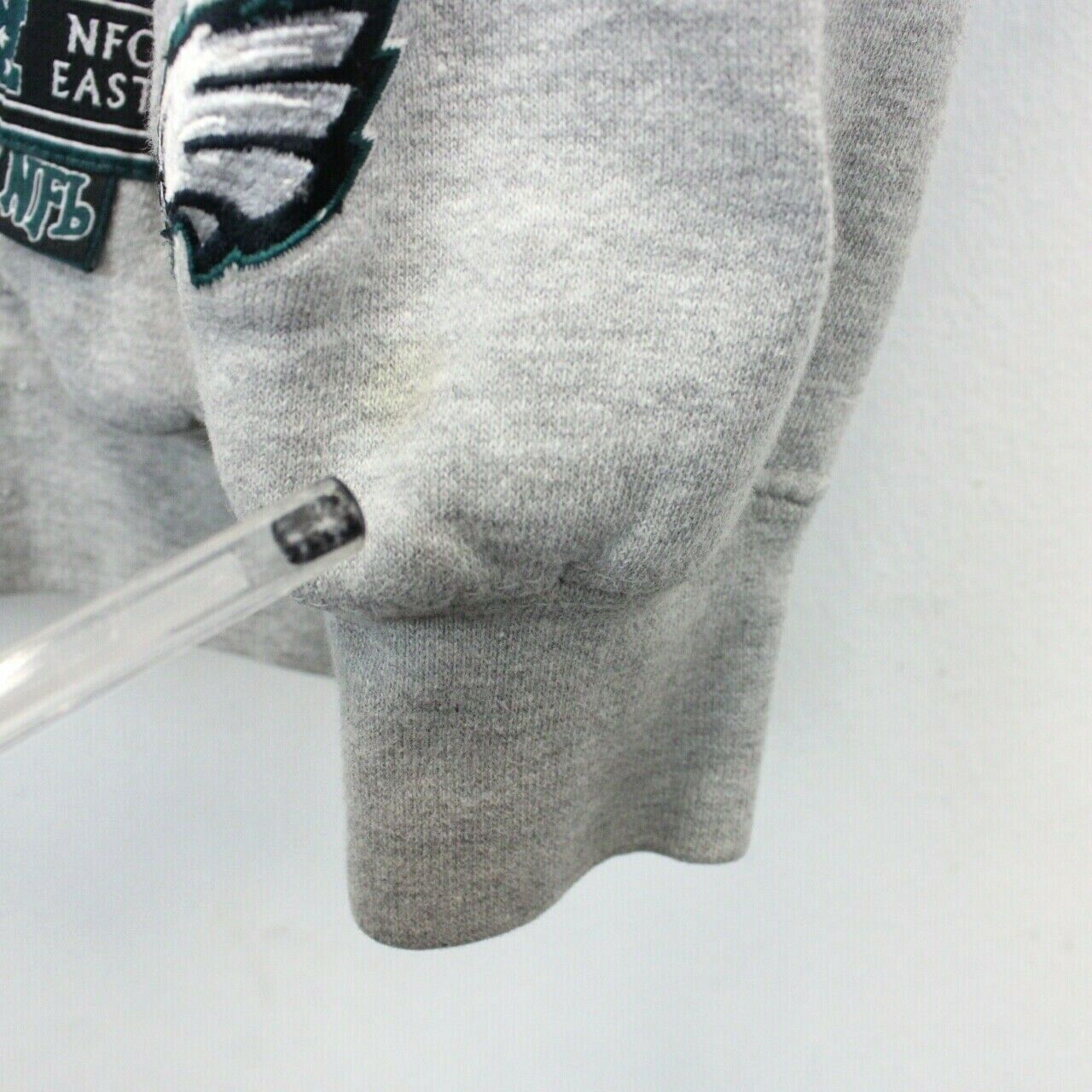 NFL 00s Philadelphia EAGLES Hoodie Grey | Large