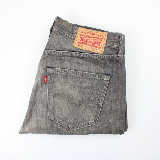 LEVIS 501 Jeans Grey Charcoal | W32 L32