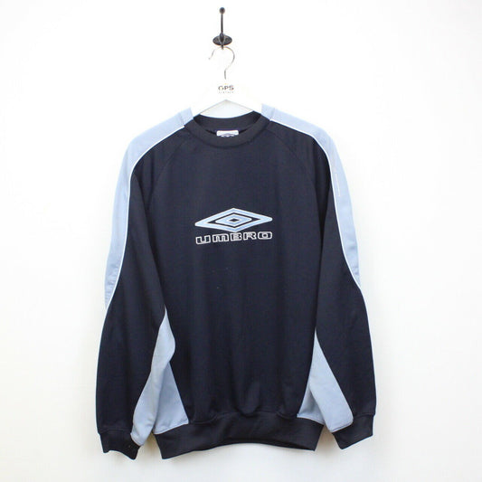 UMBRO 00s Sweatshirt Navy Blue | Medium