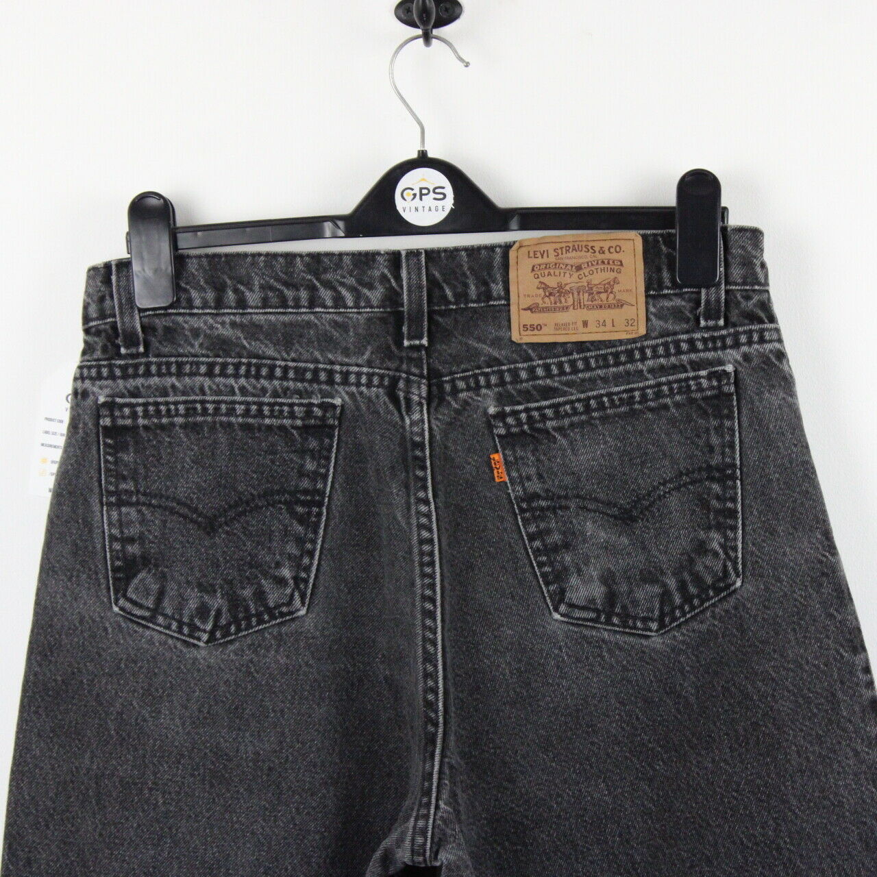 LEVIS 550 Jeans Black Charcoal | W34 L32 – GPS Vintage