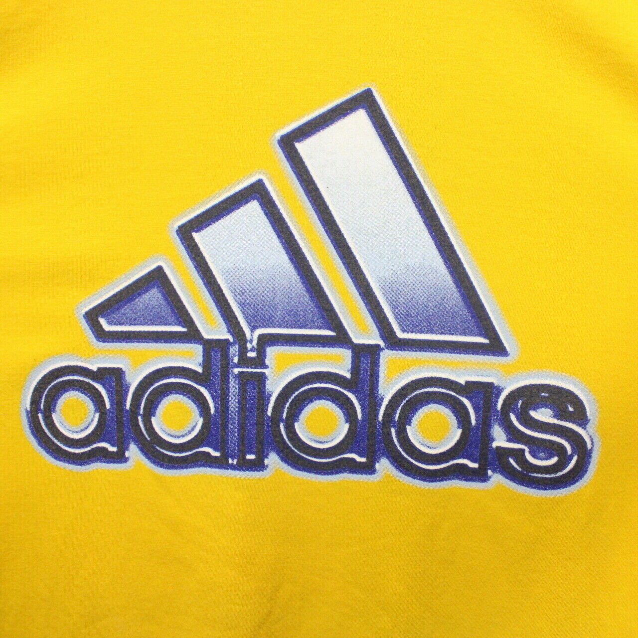 ADIDAS 90s T Shirt Yellow XL GPS Vintage