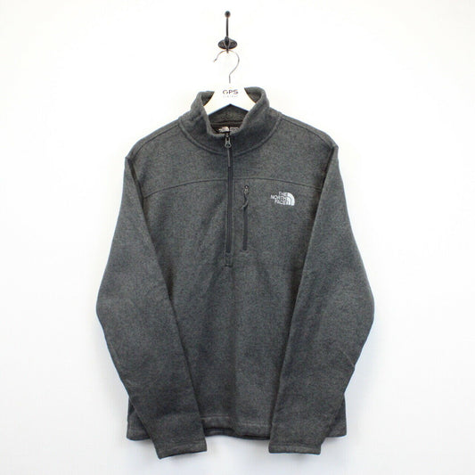 THE NORTH FACE 1/4 Zip Sweatshirt Grey | Medium