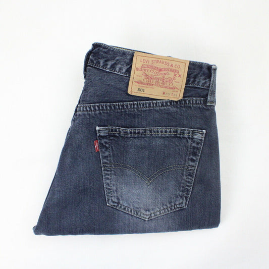 LEVIS 501 Jeans Black Charcoal | W33 L34