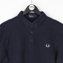 Load image into Gallery viewer, Mens FRED PERRY Polo Shirt Navy Blue | Large
