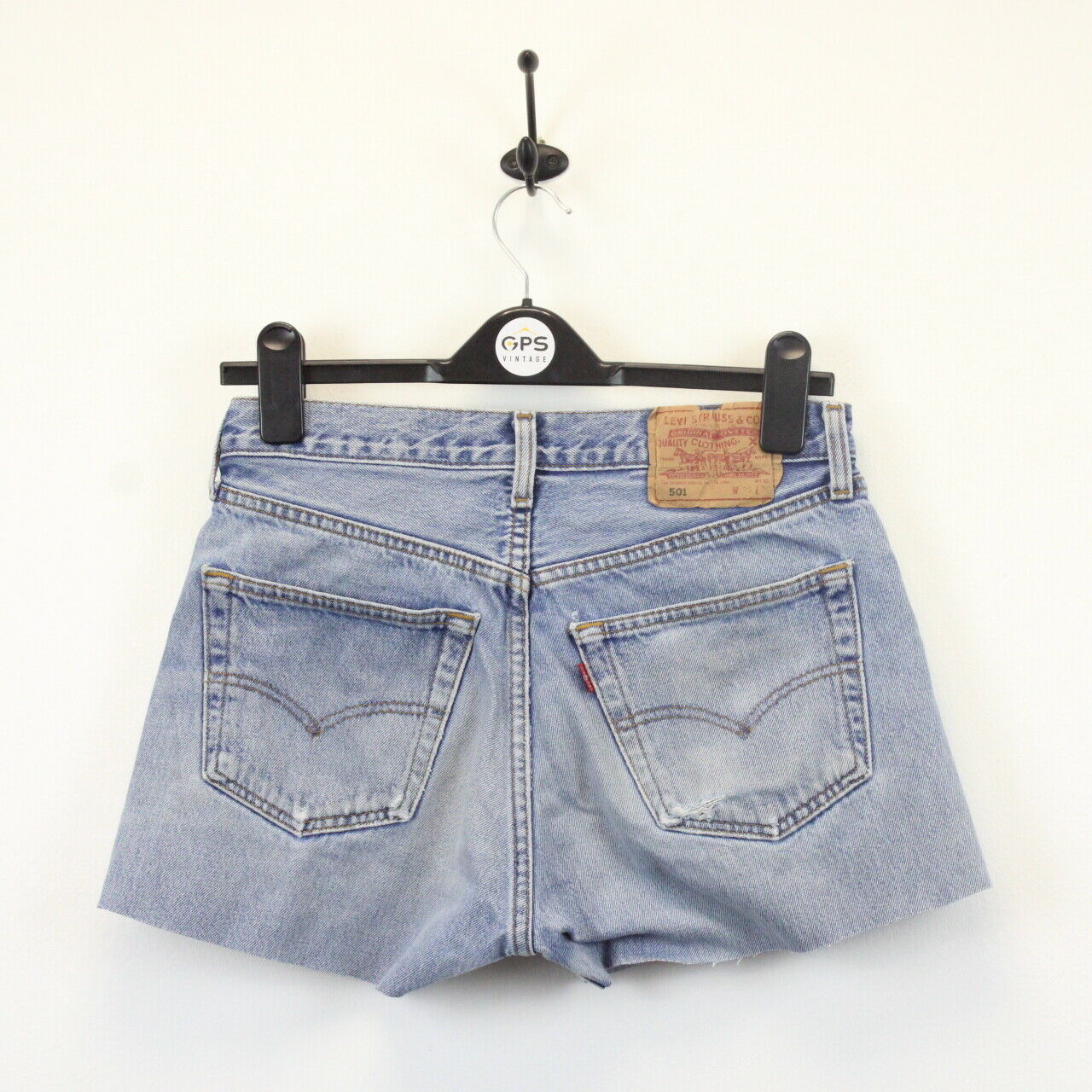 Womens LEVIS 501 Shorts Light Blue | W30