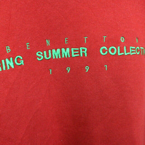 UNITED COLOURS OF BENETTON 90s Sweatshirt Red | Medium