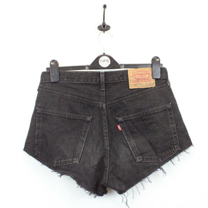 Womens LEVIS 501 Shorts Black Charcoal | W32