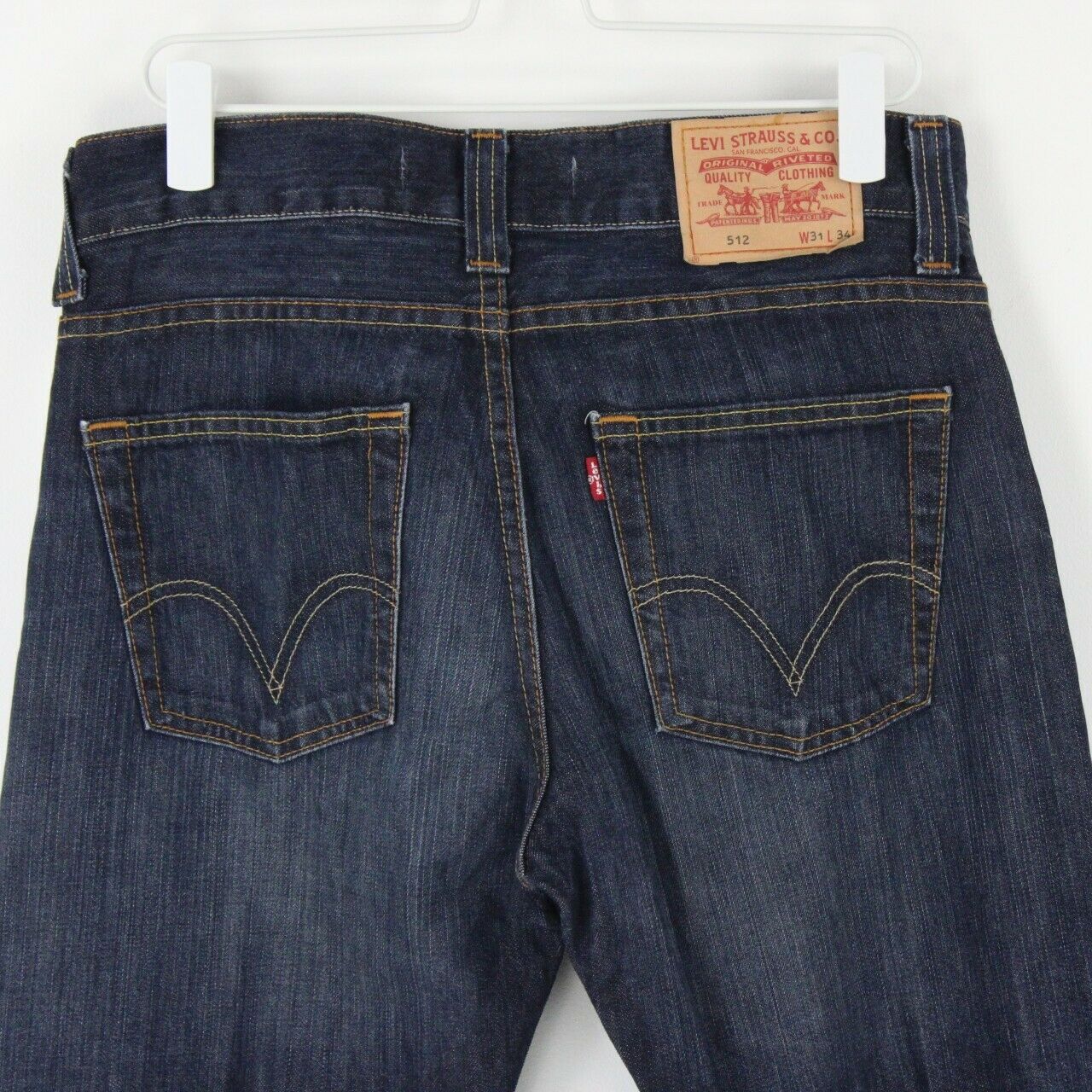 Mens LEVIS 512 Jeans Dark Blue | W31 L34