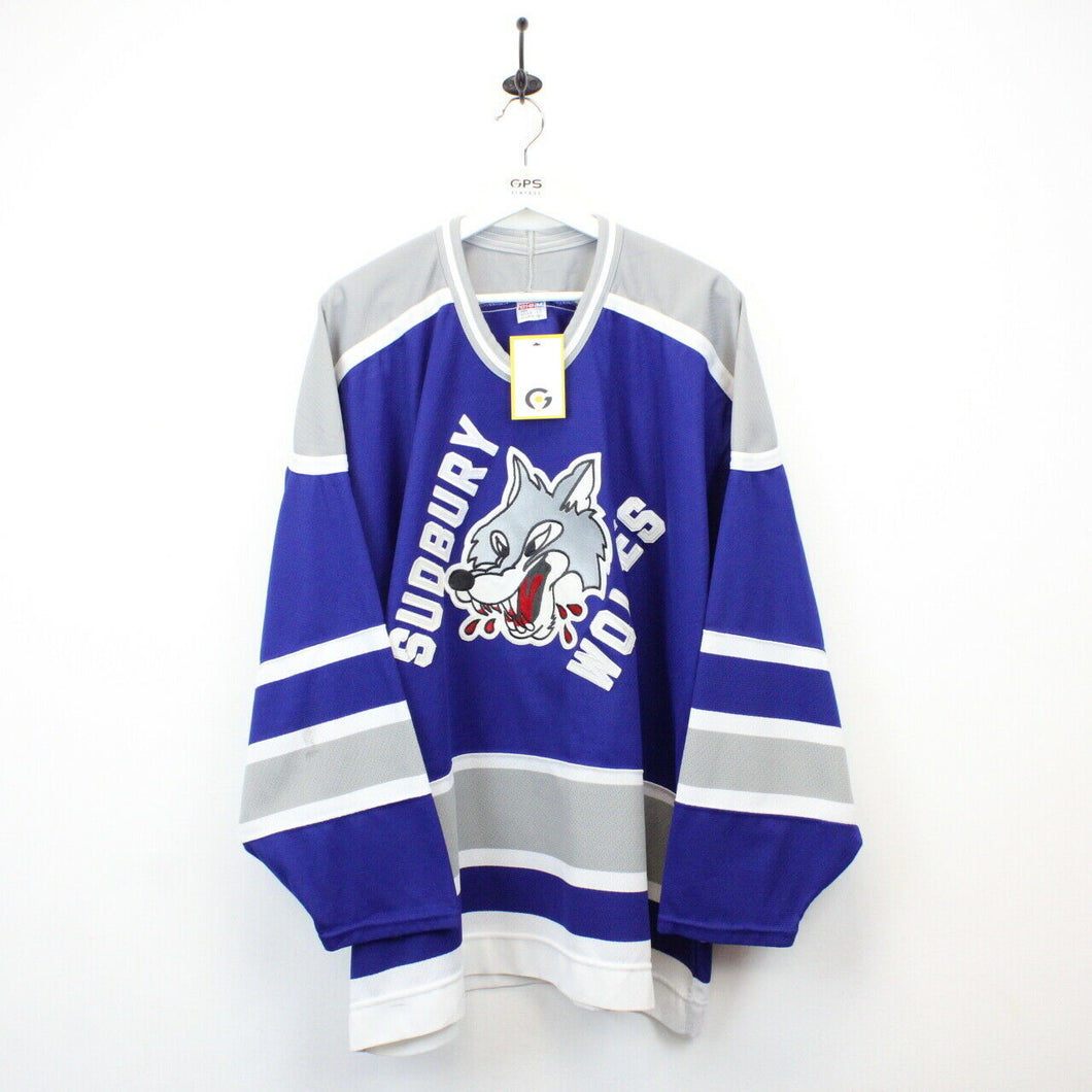 NHL CCM Sudbury WOLVES Jersey Blue | XXL