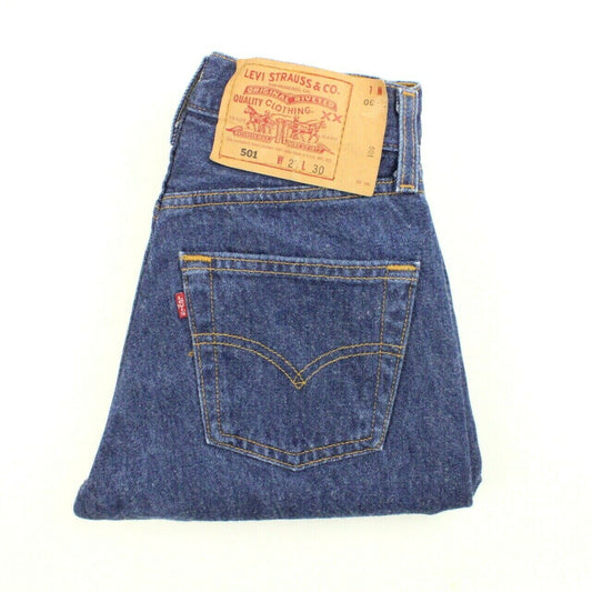 Womens LEVIS 501 Jeans Dark Blue | W24 L30