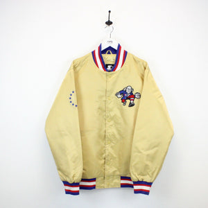 Vintage STARTER Philadelphia 76ers Jacket Gold | XL