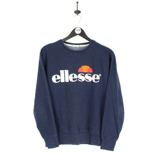 Mens ELLESSE 00s Sweatshirt Navy Blue | Small