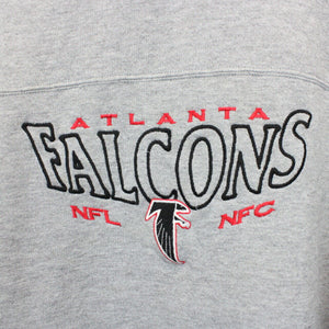 NFL 90s Atlanta FALCONS Sweatshirt Grey | Large