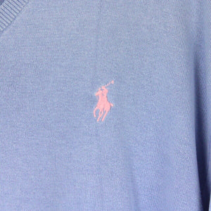 Mens RALPH LAUREN Knit Sweatshirt Blue | XL