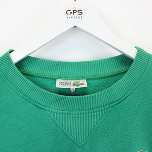 CHEMISE LACOSTE 90s Knit Sweatshirt Green | Small