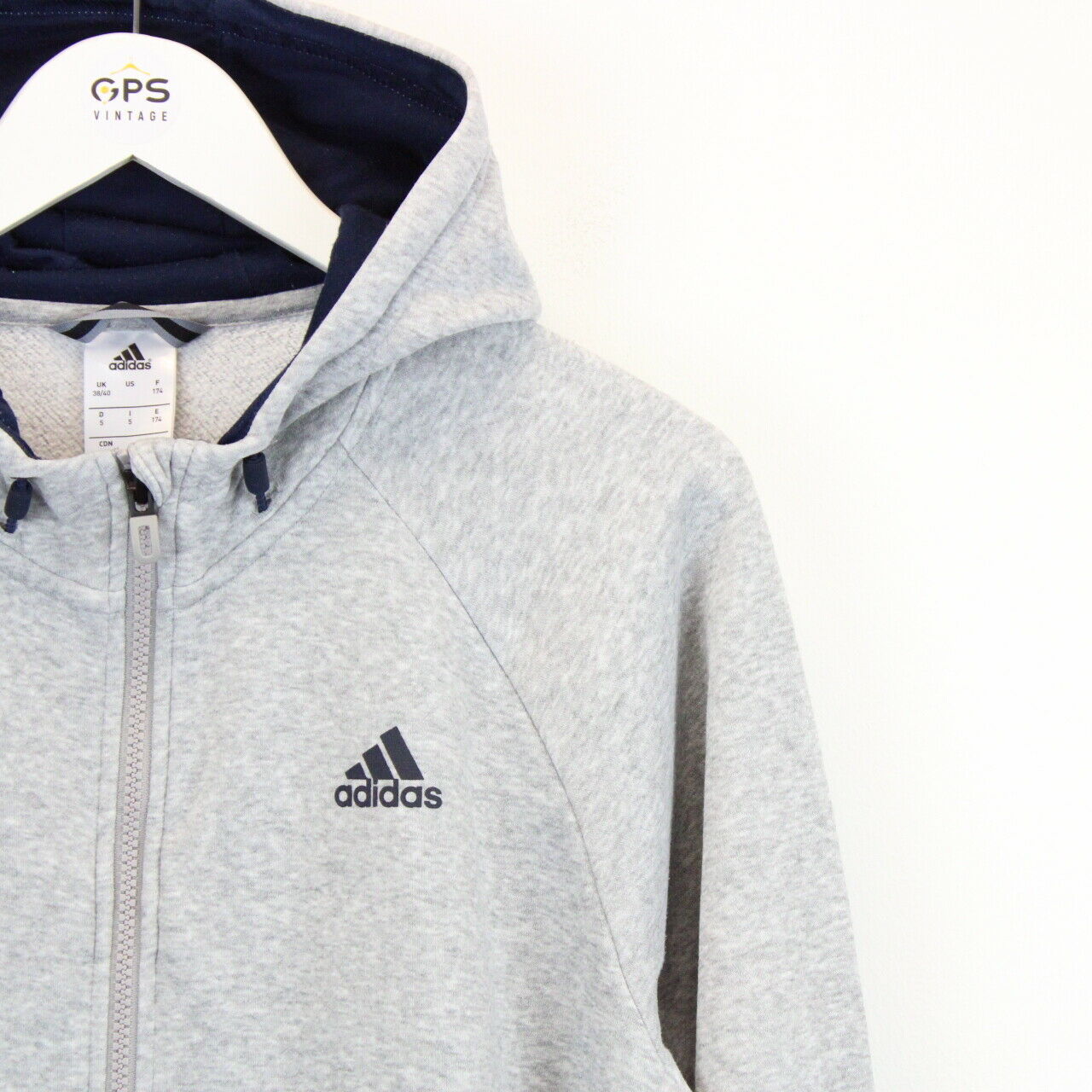 ADIDAS Hoodie Grey | Small