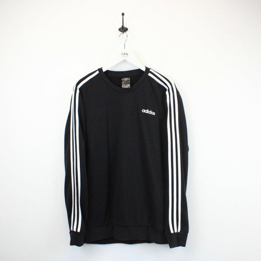 ADIDAS Sweatshirt Black | Large