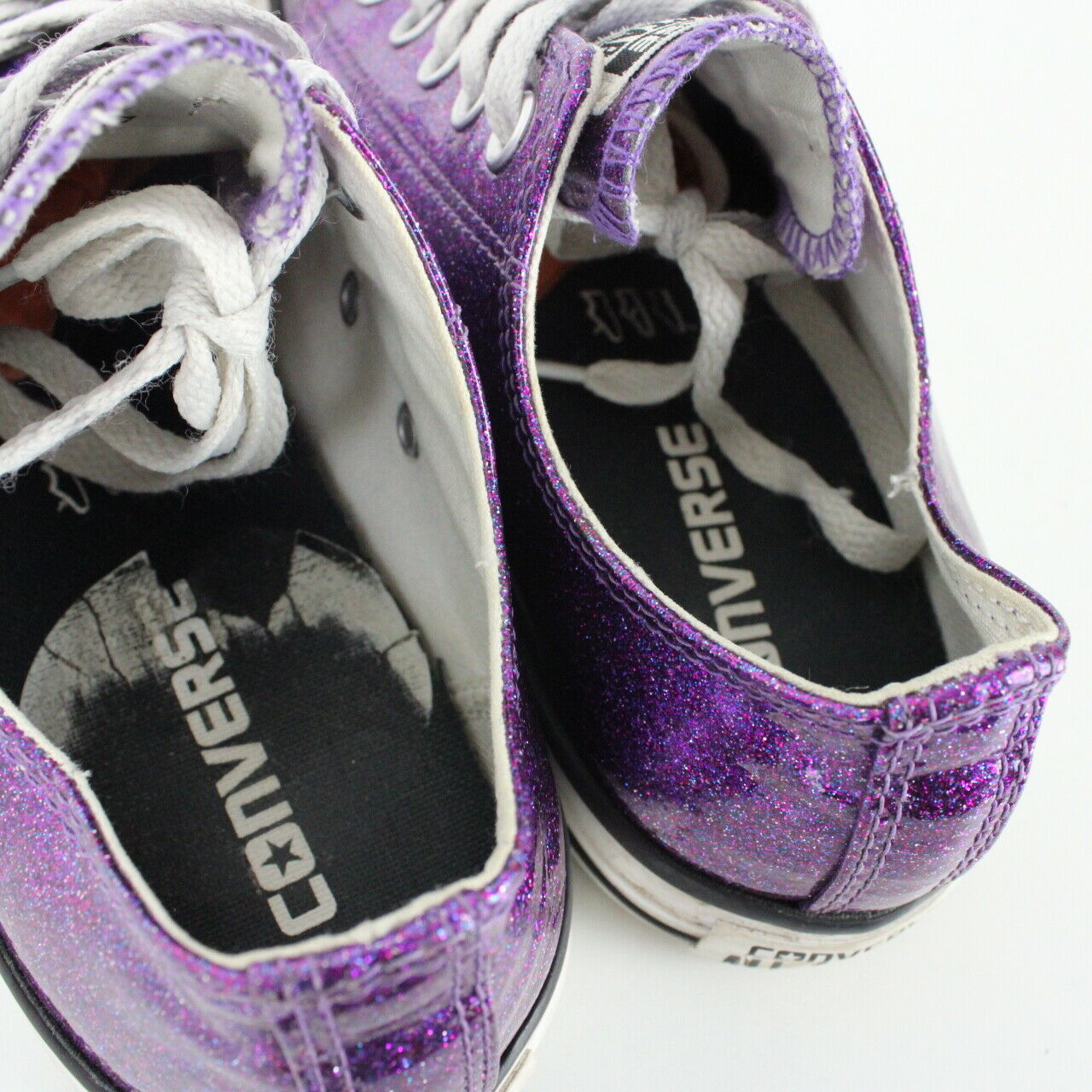 Womens CONVERSE Chuck Taylor Trainers Purple UK 6