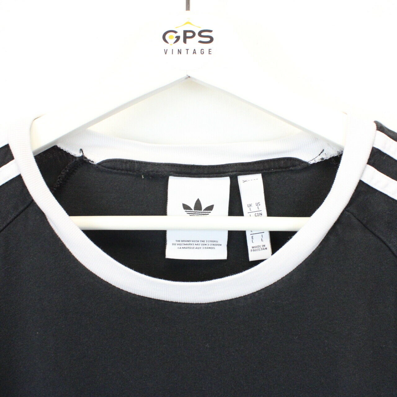 ADIDAS T-Shirt Black | Large