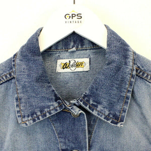 Womens 80s Denim Jacket Light Blue | Small