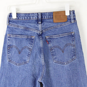 Womens LEVIS Ribcage Big E Jeans Mid Blue | W28 L28