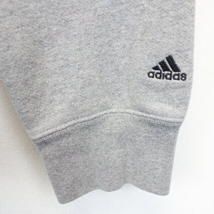 ADIDAS 1/4 Zip Sweatshirt Grey | Medium