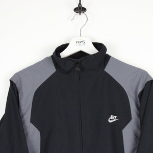 NIKE 00s Track Top Jacket Black | Small